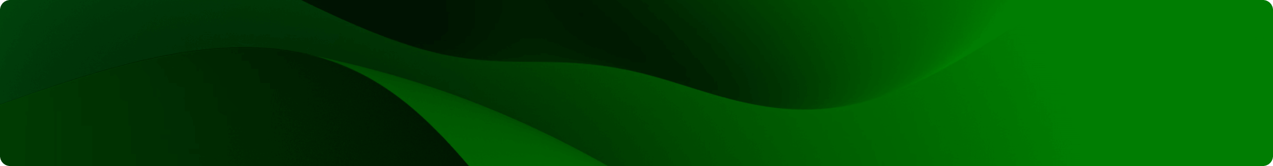 Abstract wavy background graphic in shades of dark and bright green, calm and modern mood