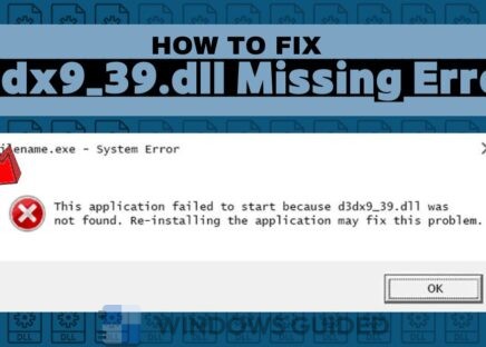 Fix d3dx9_39.dll Missing Error