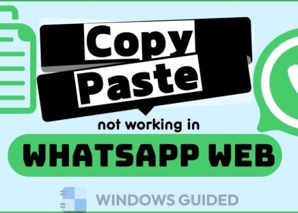 Copy Paste Not Working in WhatsApp